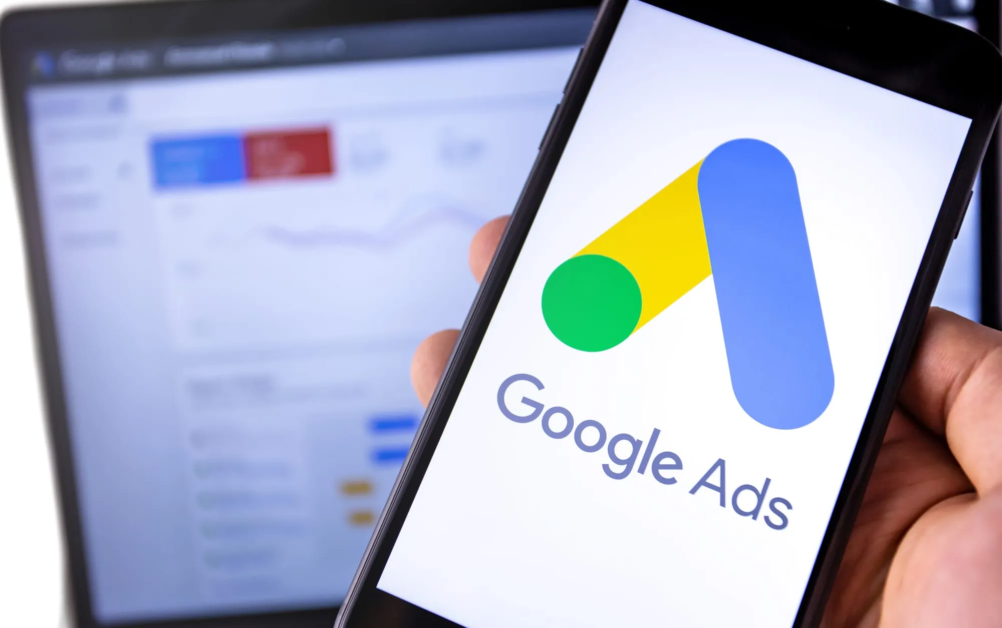 Google search results page displayed on a screen
